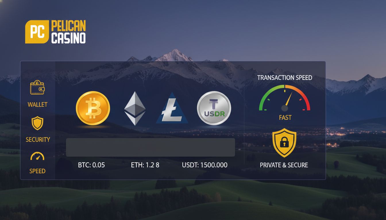 Płatności kryptowalutowe w Pelican Casino z naciskiem na bezpieczeństwo wpłat