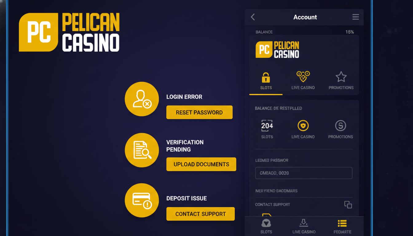 Pelican Casino ekran bonusu i pakietu powitalnego